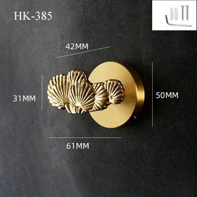 Durable Nordic Brass Wall Hooks – Dragonfly, Bird, Antler for Versatile Use