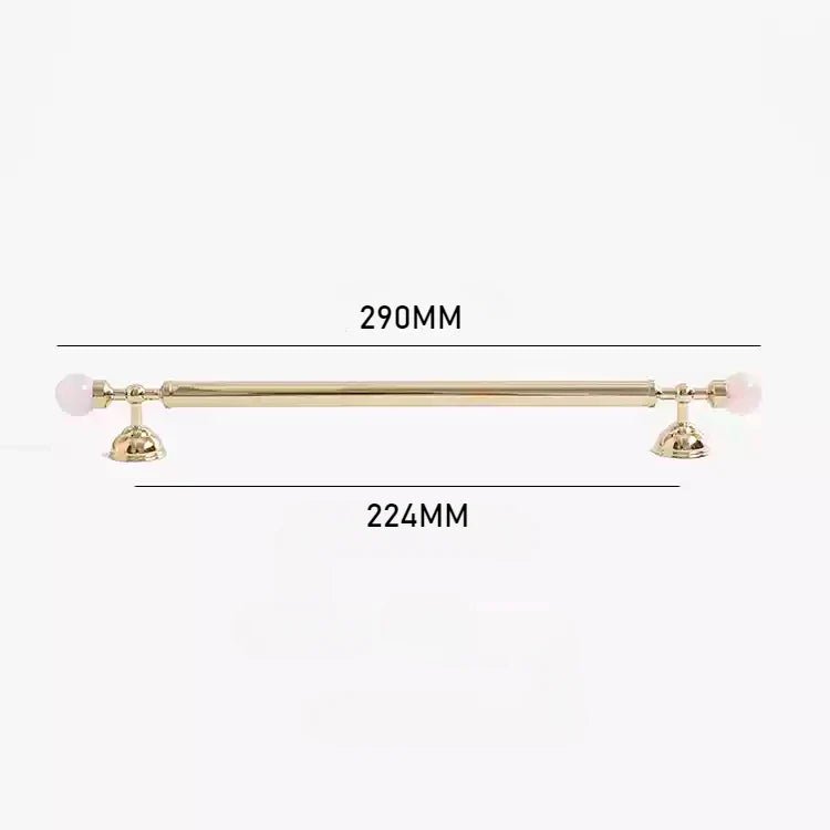 Glam Pink Crystal Brass Knobs – Modern Handles for Cabinet Design
