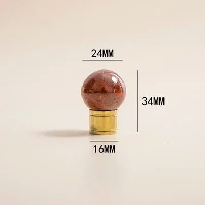 Delicate Pink Stone Knob – Crystal Cabinet Hardware  