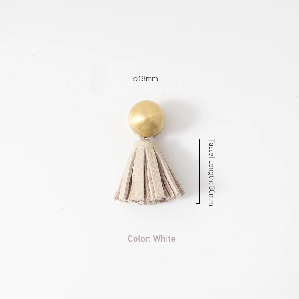 High-Quality Pink Leather Tassel Pull for Kids Room Furniture