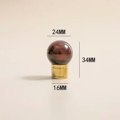 Crystal Sphere Knob – Rose Quartz Accent  