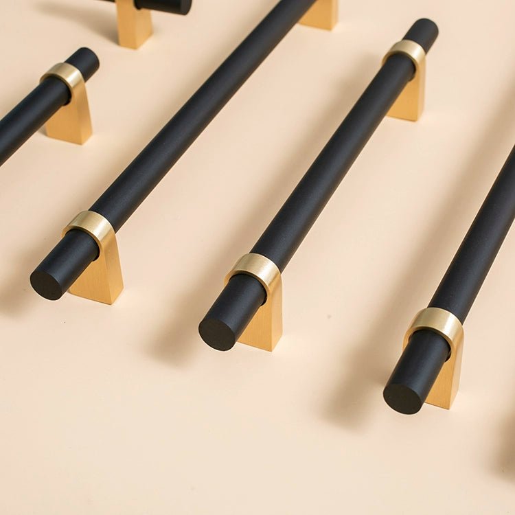 Luxury Pink Wood & Brass Handles – 5" Pulls for Modern Drawers
