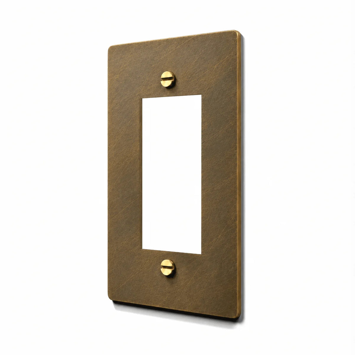 Brass Decora Switch Plate - Classic GFCI Design Cover Plate