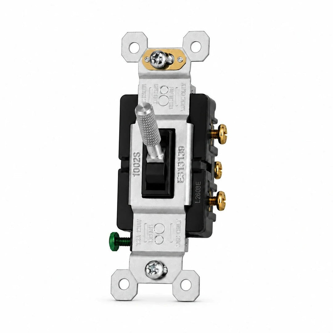Stainless Steel toggle switch mechanism with black frame