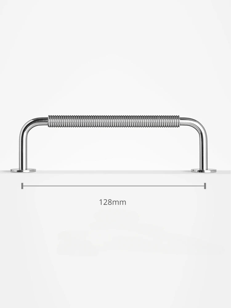 Scandinavian Brass Handle – Silver Drawer Pull  