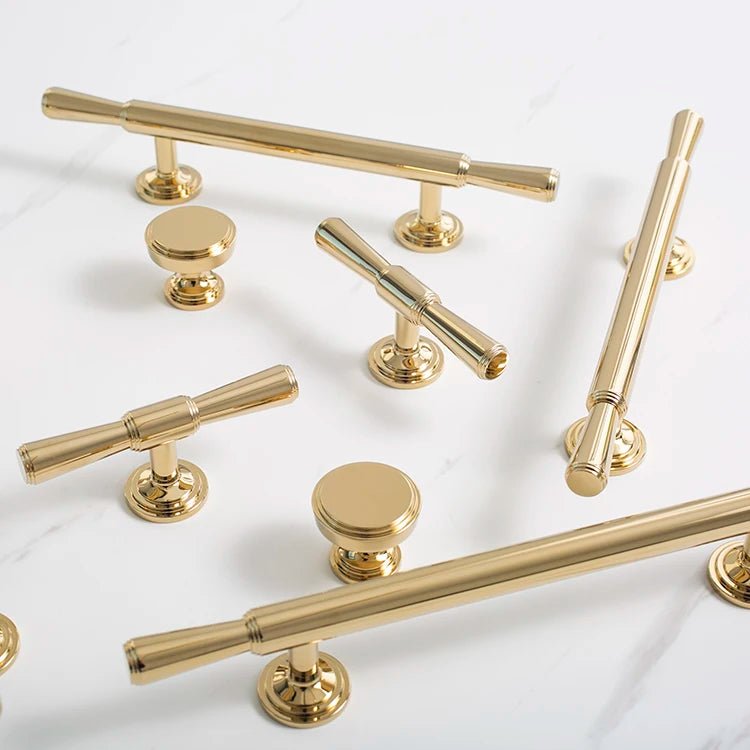 Modern Brass T-Bar Drawer Handle – 6.3 Inches  