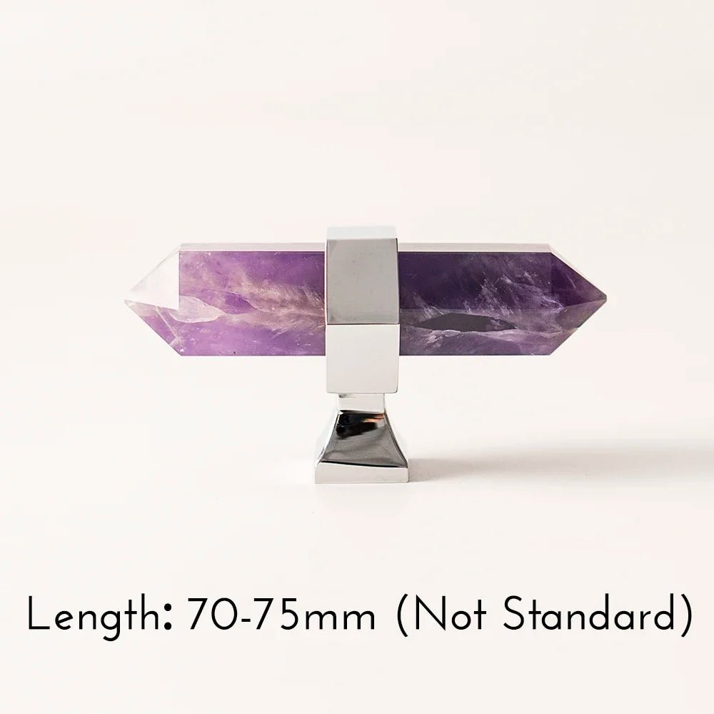 Stone Crystal Knob - Elegant Cabinet Pull