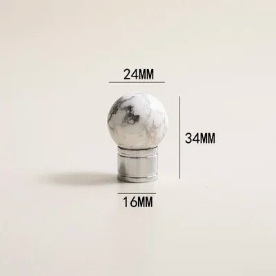 Soft Pink Stone Knob – Rose Quartz Cabinet Handle  