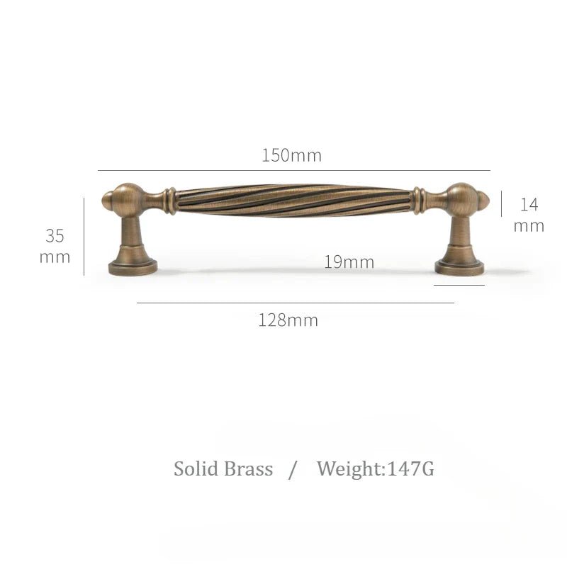 Luxury Antique Bronze Brass Knobs – Vintage Drawer Pull Handles