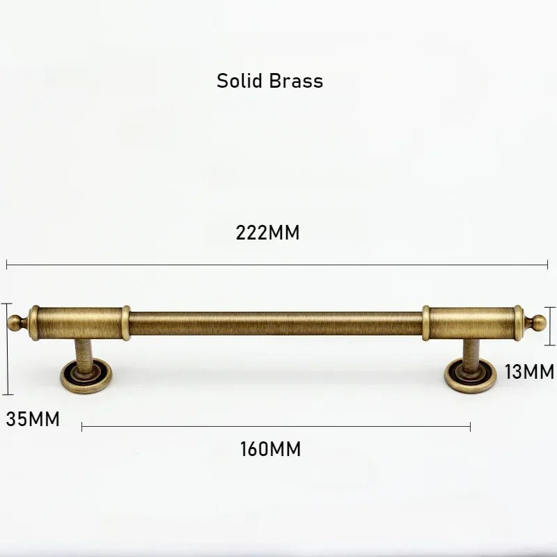 Antique Bronze Cabinet Pulls – European Style Long Drawer Knobs