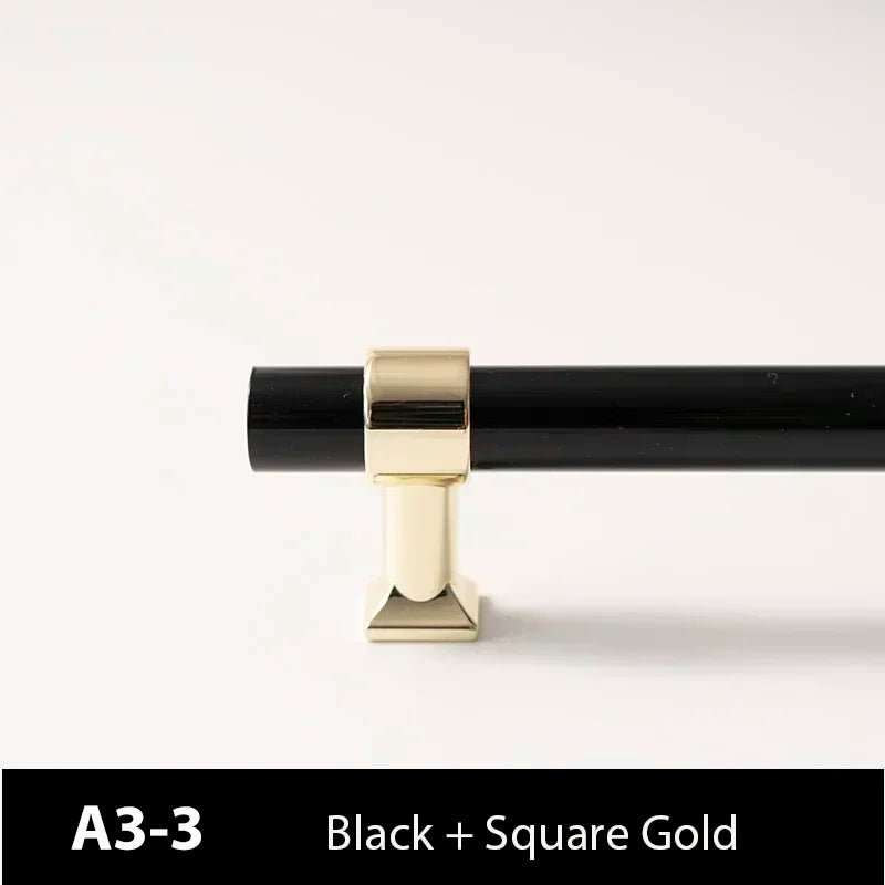 Premium Black Acrylic Pull for Modern Kitchen & Bathroom Drawers