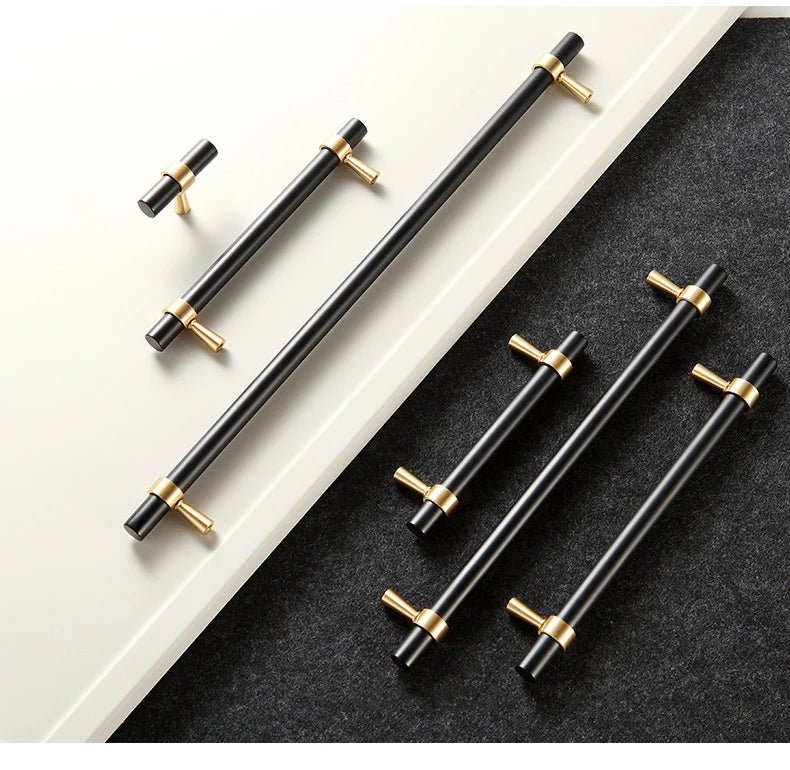 Emerald Marble & Brass Knob – Luxury Drawer Pull  