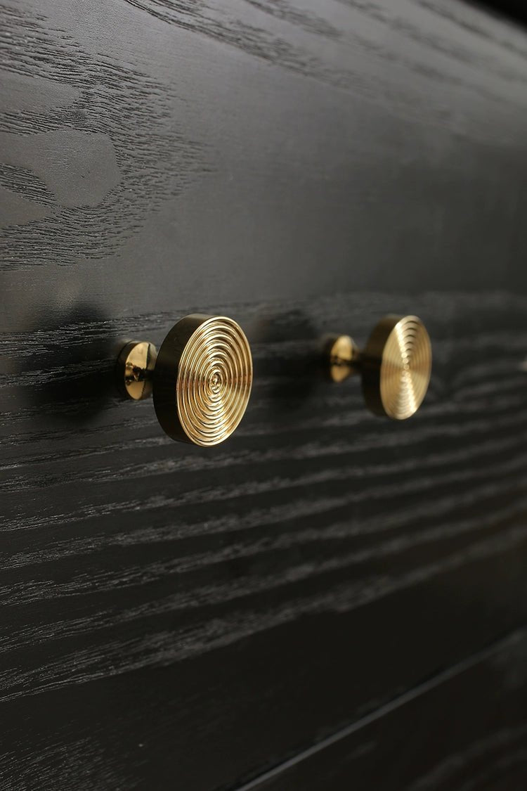Contemporary Brass Knob Cabinet Pull – Modern Drawer Handle