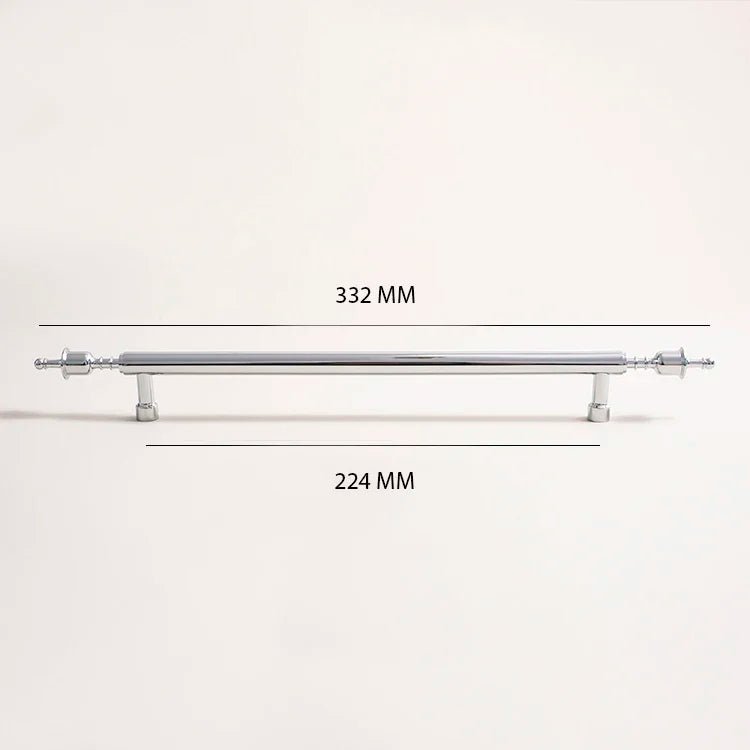 Stylish Chrome Crown Shape Handle – Modern Drawer Pull for Cabinets