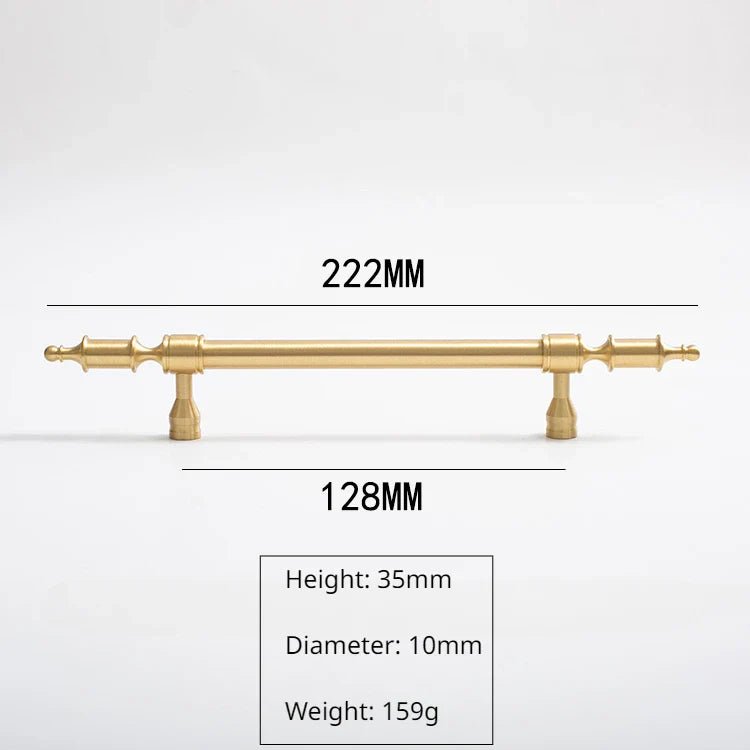Durable European Brass Handles – Gold Pulls for Kitchen and Furniture