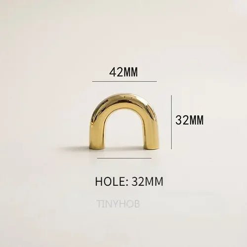 Stylish Minimalist Gold Brass Pulls for Cabinet Doors 5"-12.6"
