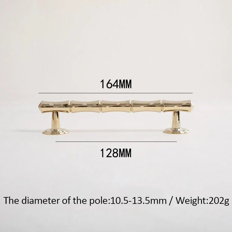 Gold Brass T-Bar Pulls – 5" Knobs for Elegant Drawer Handles