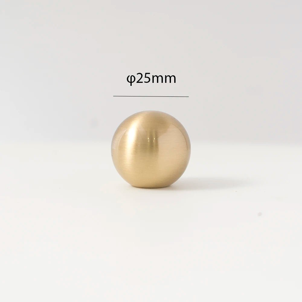 High-Quality Gold Round Brass Knob – Vintage Cabinet Pull Handle