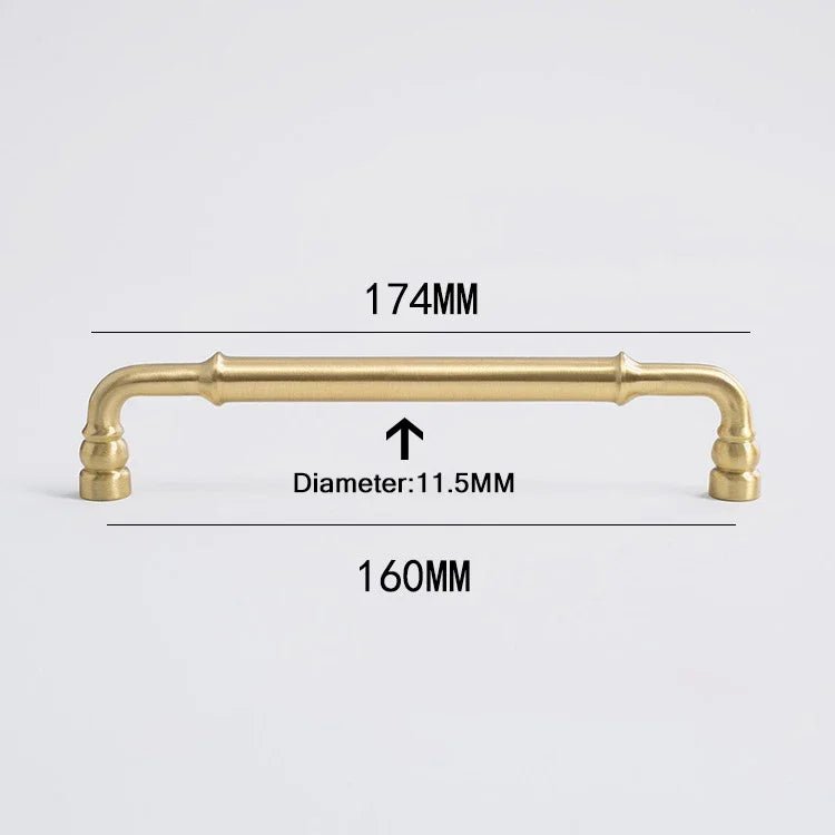 Gold Solid Brass Knobs for Furniture – Modern Handle Design