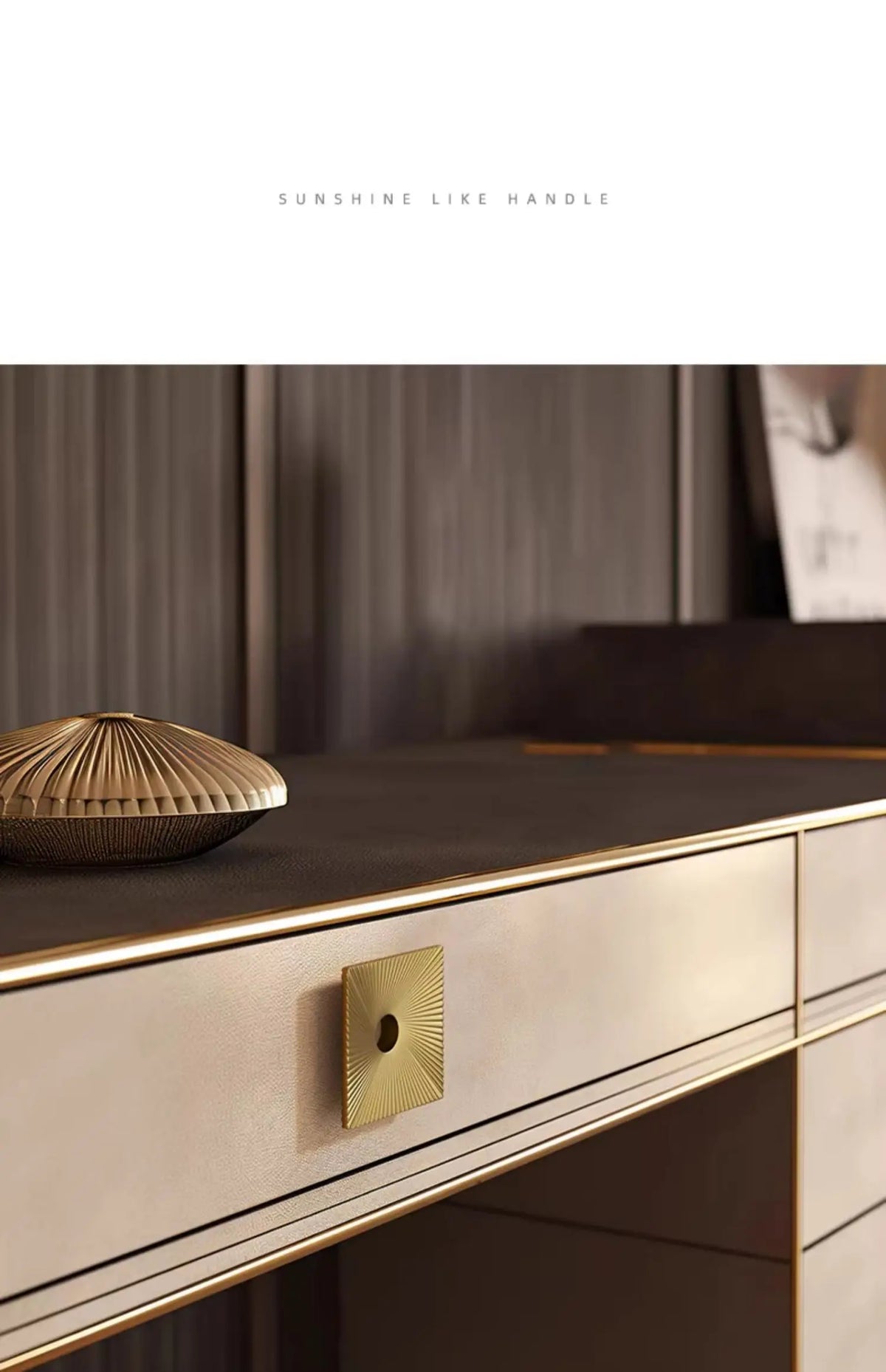 Stylish Gold Square Line Pull for Cabinets and Modern Drawers
