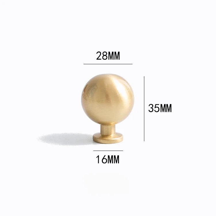 Gold T-Bar Brass Pull Handles for Modern Kitchen Cabinets