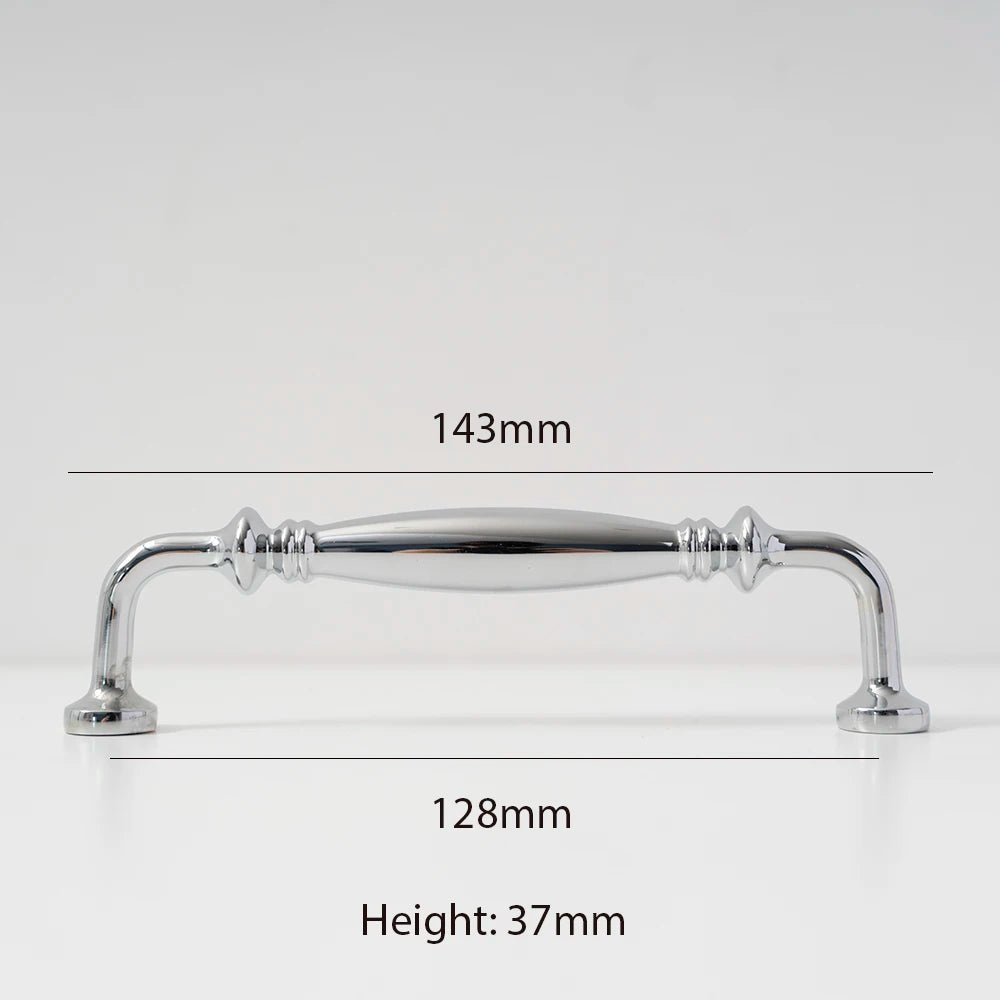 Gold T-Bar Brass Cabinet Handles - European Style