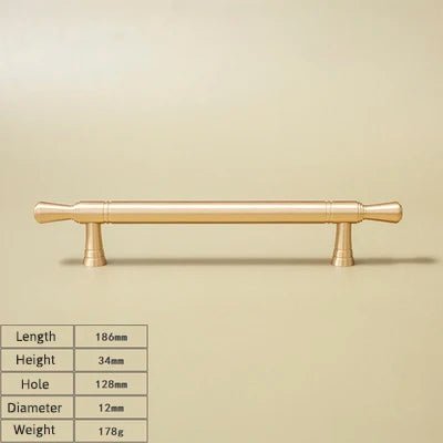 Stylish Golden Brass Long Bar Pull – Cabinet Handle for Modern Kitchens