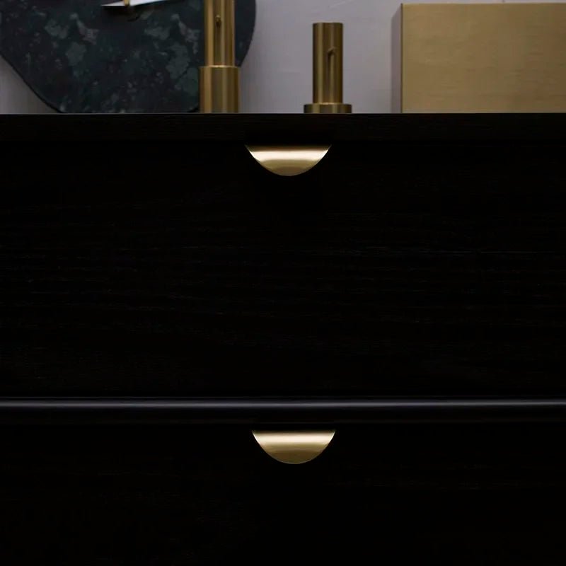 Premium Golden Leaf Pulls – Concealed Handles for Minimalist Cabinets