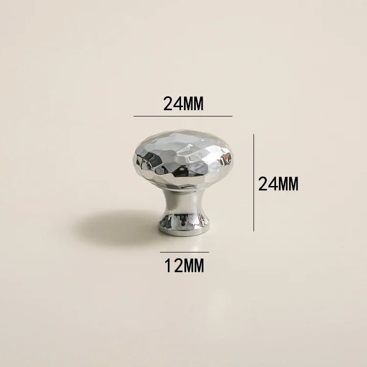 Durable Handmade Brass Knobs – Knurled Drawer Pulls for Elegant Design