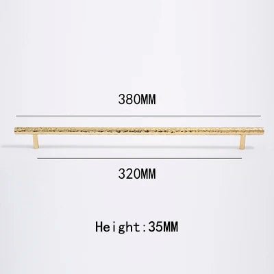 Sleek Handmade Solid Brass T-Bar Pull for Cabinet Furniture