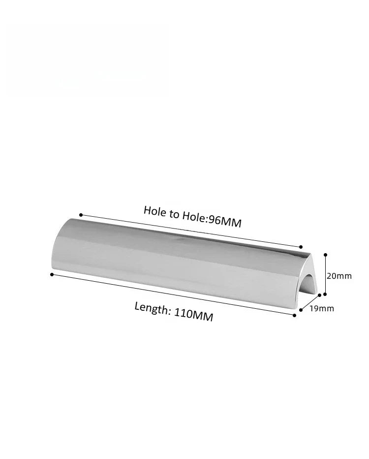 Invisible Nickel Pull Handles for Seamless Cabinet Design