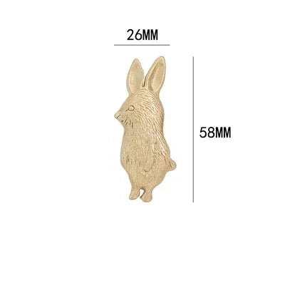 Stylish Kids Animal Shaped Brass Knobs for Drawer Handles