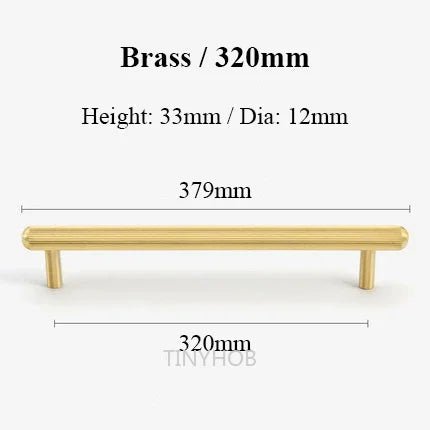High-Quality Antique Bronze T-Bar Pulls – Knurled Brass Handles for Drawers