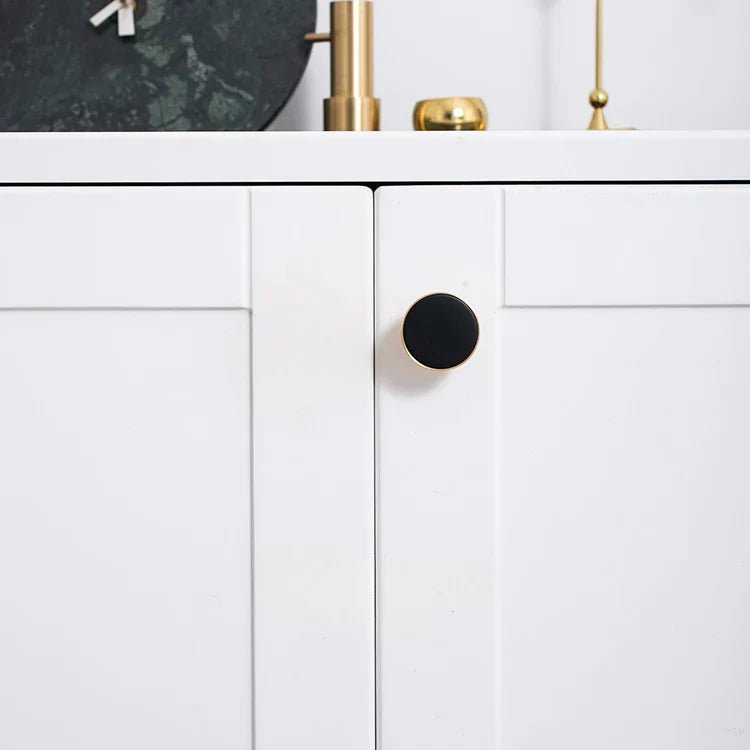 Luxury Leather & Brass Pull – Nordic Style Knob for Elegant Cabinet Design