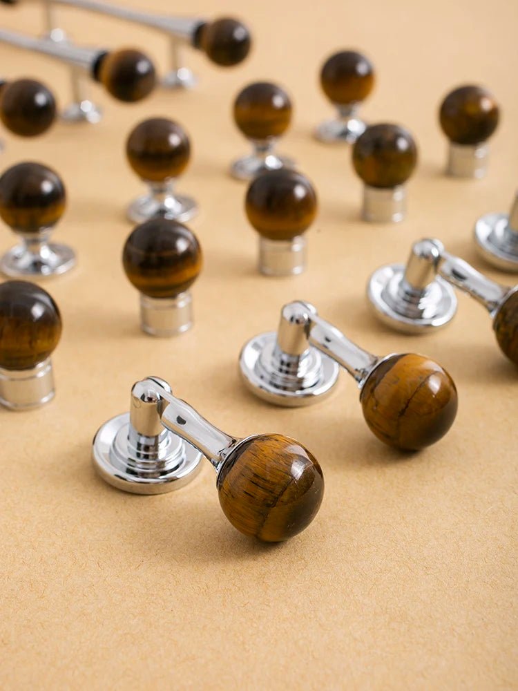 High-Quality Brass Crystal Knobs – 5 Inch Luxury Pulls for Modern Cabinets