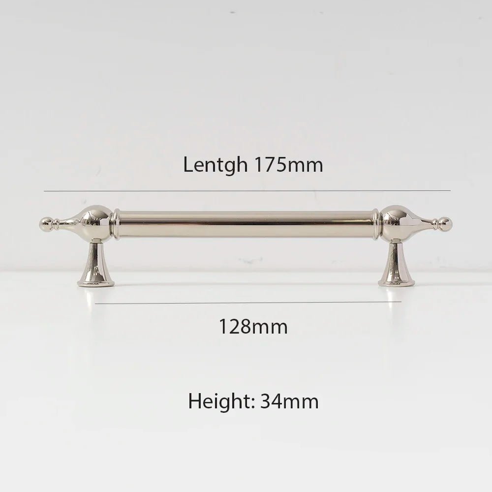 Modern Bright Nickel Pull Handle for Cabinets – Zinc Alloy Drawer Knob