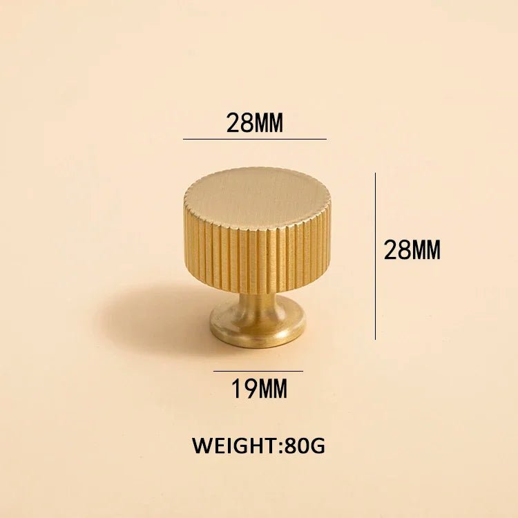 Contemporary Vertical Line Brass Handles for Cabinet Pulls