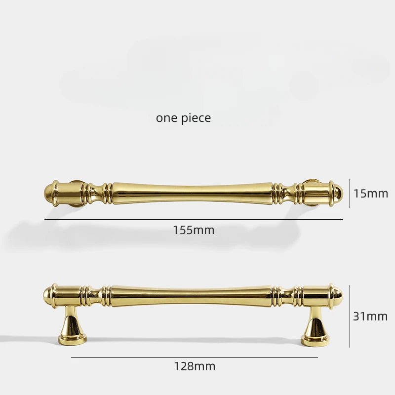 Durable Nordic Brass Handles – 5" Pulls for Modern Furniture Drawers