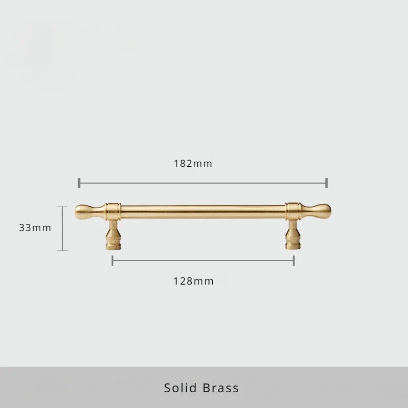 High-Quality Satin Brass Pulls for Kitchen and Furniture