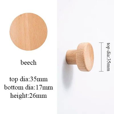 Natural Walnut & Ash Semicircle Drawer Pulls – Timeless Wooden Knobs