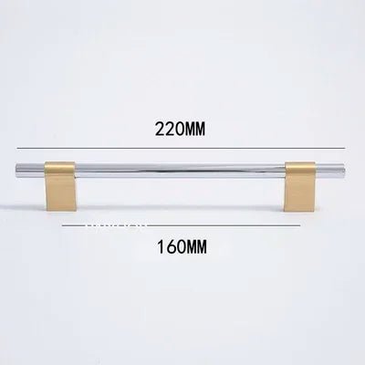 European Style Silver T-Bar Handles for Brass Cabinet Pulls