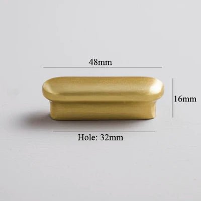Premium Solid Brass Cabinet Knobs – Satin Gold Pulls for Drawers