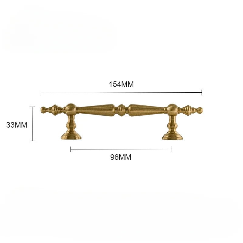 Durable Solid Brass Cabinet Pull – Classic American Style for Furniture