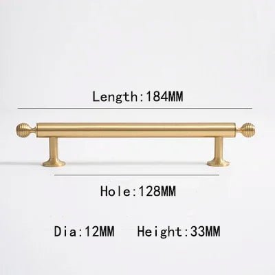 Solid Brass Round & Bar Pulls for Modern Cabinet Designs