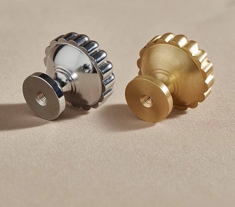 Premium Solid Brass Round Drawer Pulls for Nordic Furniture