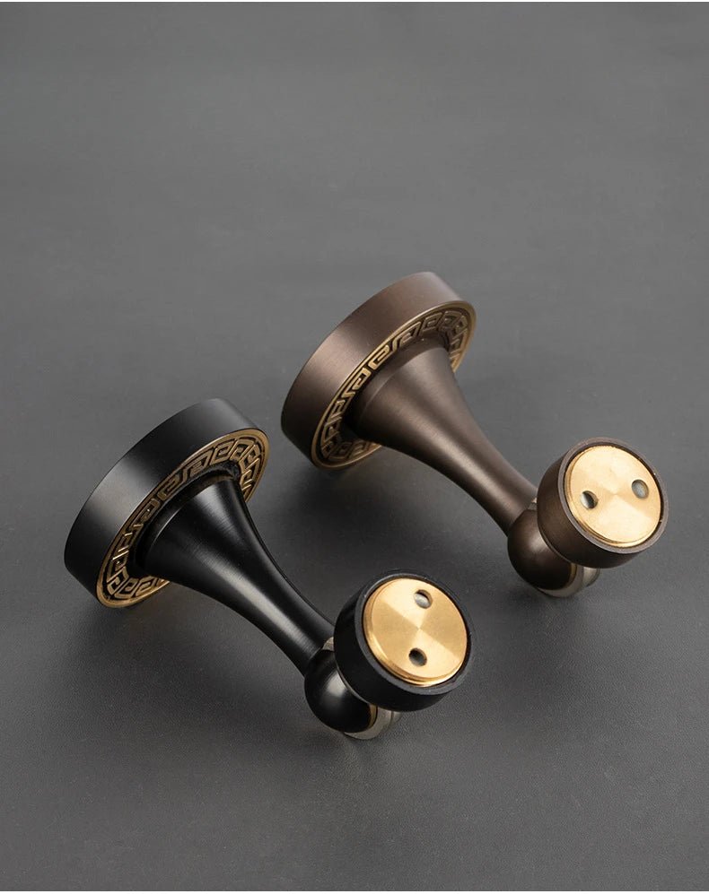 Premium Solid Brass Wall Mount Door Stopper for Heavy Duty Use