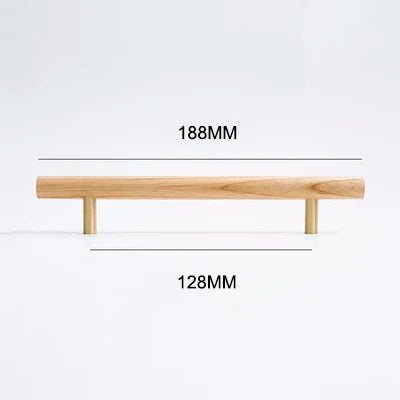 Contemporary Solid Walnut Knobs – Wooden Pull Handles for Modern Design