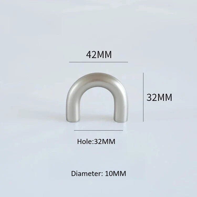 Contemporary U-Shaped Zinc Alloy Handles – Modern Cabinet Pulls