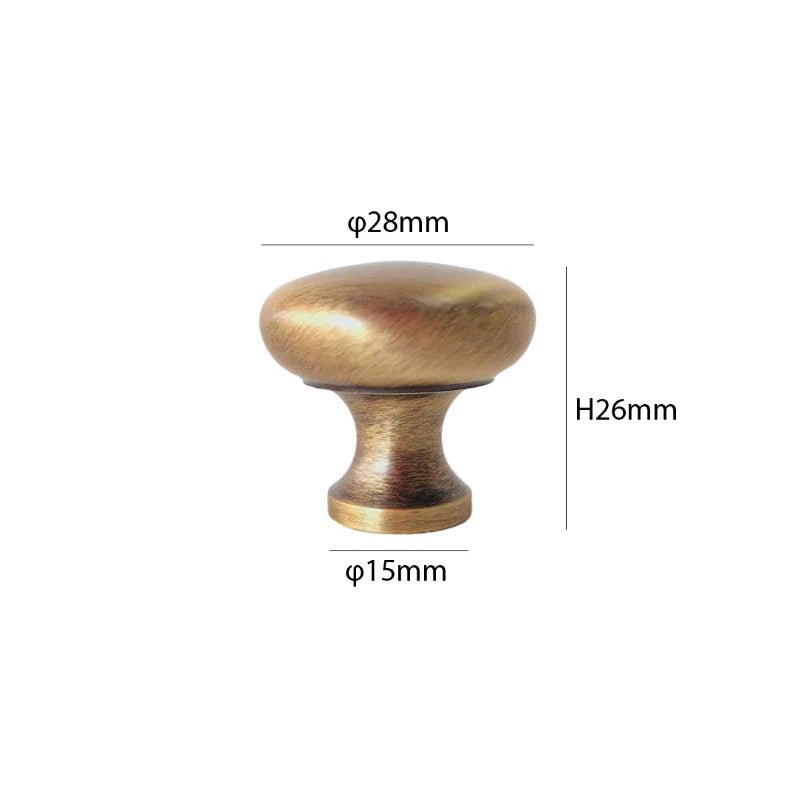 Stylish French Antique Brass Pulls for Cabinet Handles