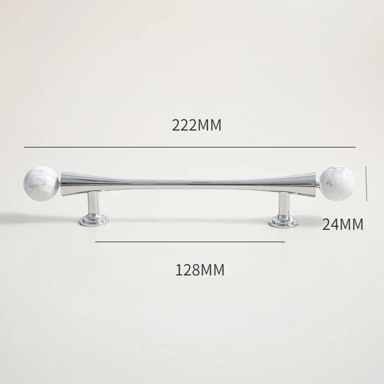 White Crystal Brass Knobs – Luxury Pulls for Stylish Cabinet Design